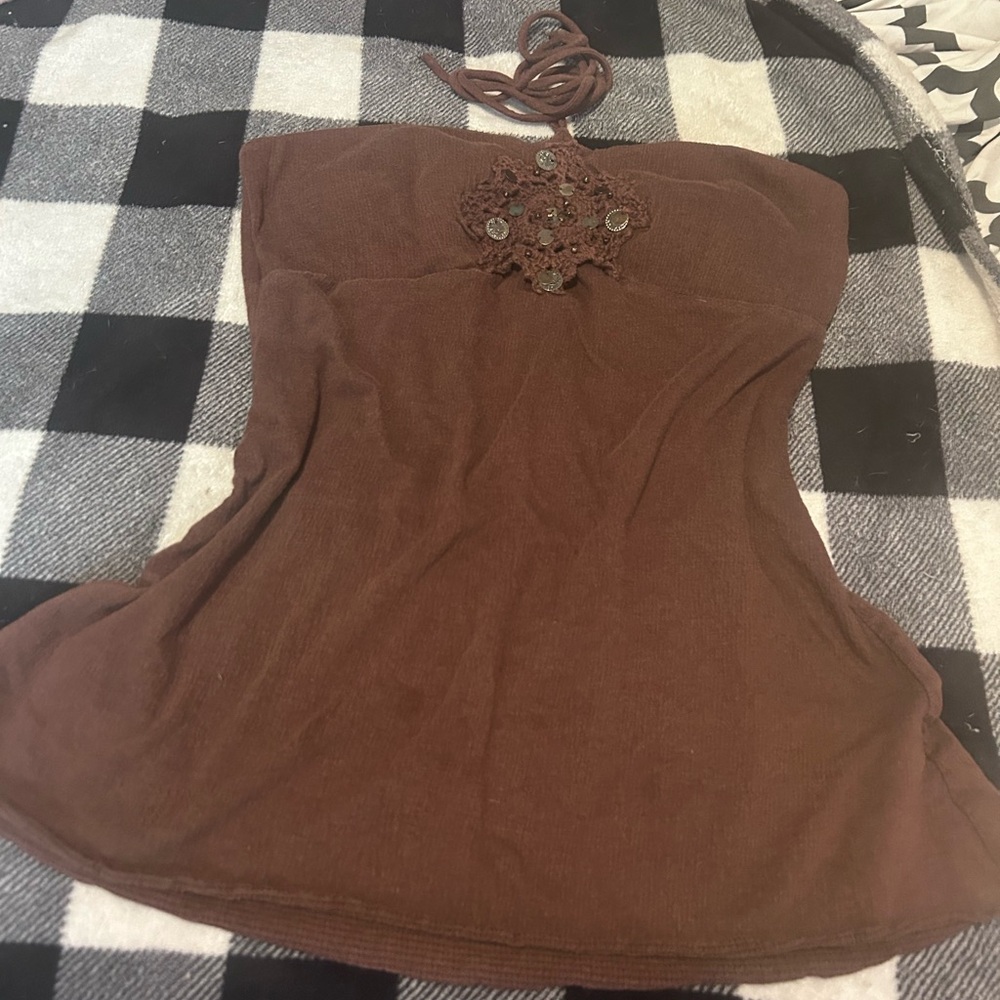 Self Esteem Chocolate Brown Top